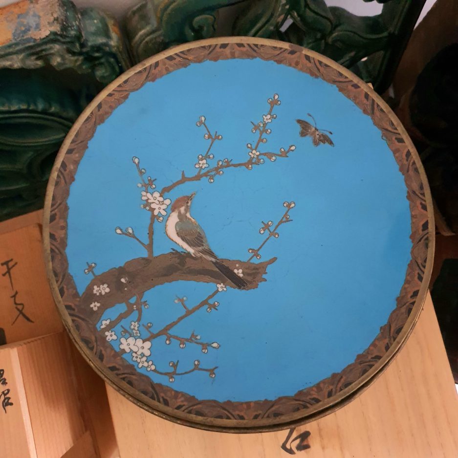 Plat cloisonné japon