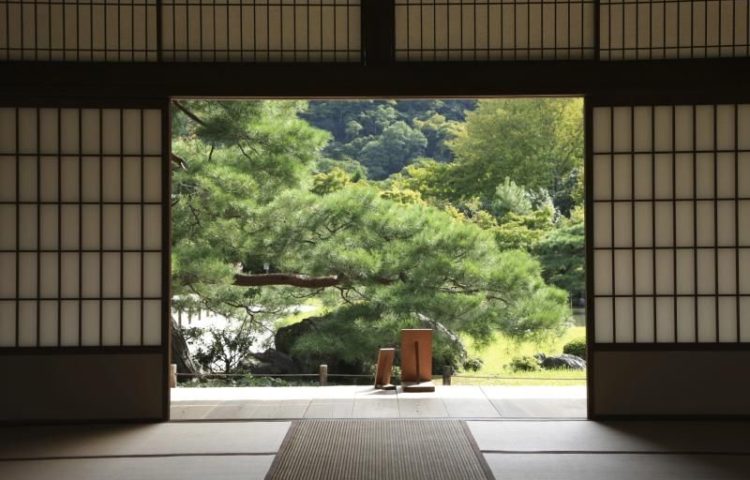Maison jardin japonais