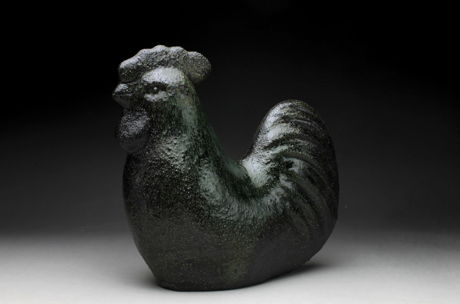 Céramique objet décoratif japonais coq japon