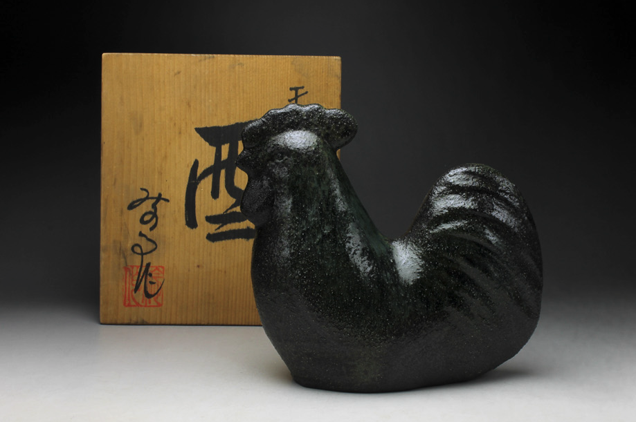 Céramique objet décoratif japonais coq japon