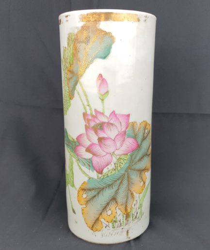 Vase japonais céramique fleur lotus