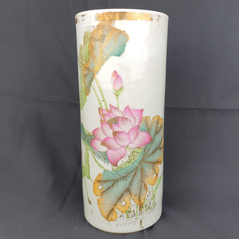 Vase japonais céramique fleur lotus
