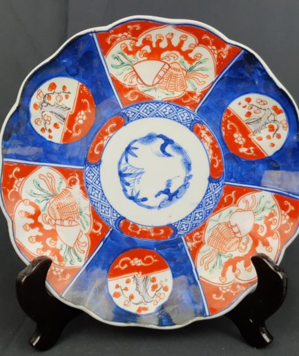 Assiette fleurs imari Japon