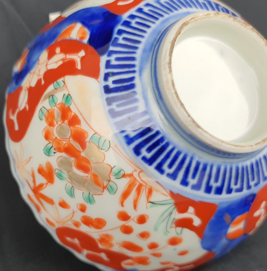 Bol fleurs imari Japon