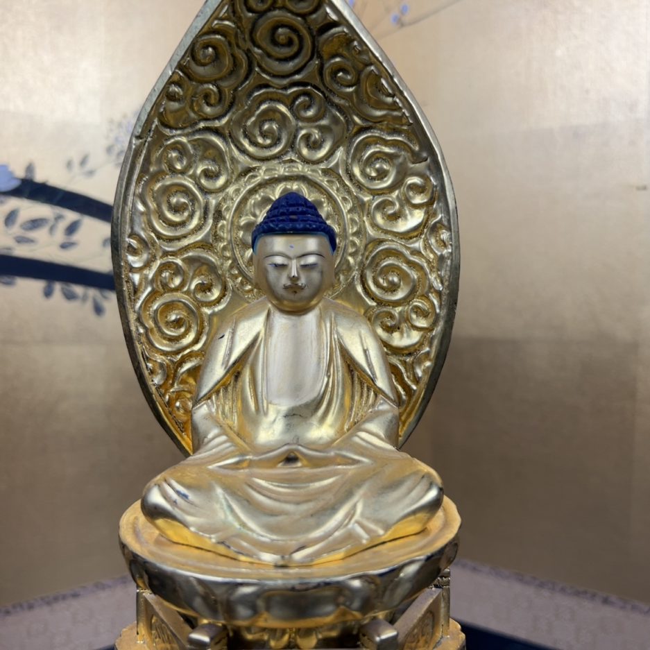 Scupture Amida showa antiquités japon bouddhisme