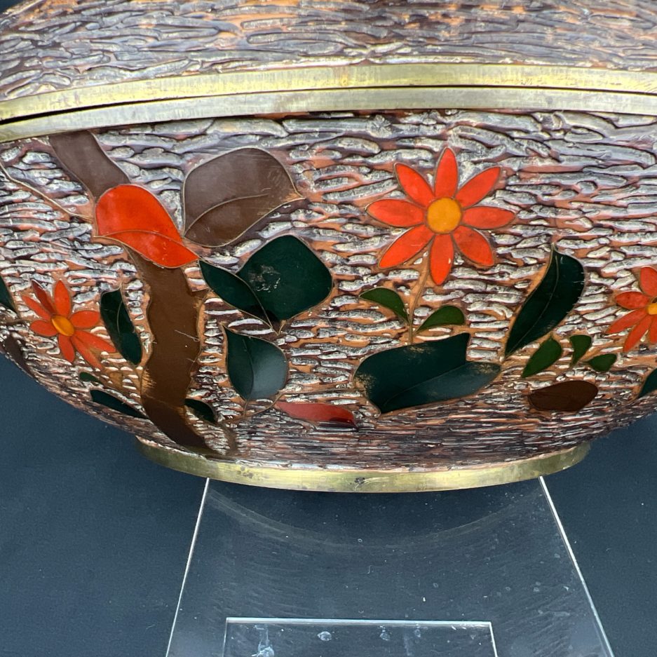 boîte japon laquée et cloisonné japonais