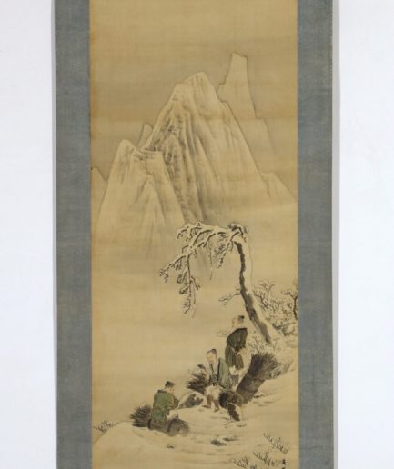 kakemono Yamamoto Shunkyo paysage Meiji Hédin Luc