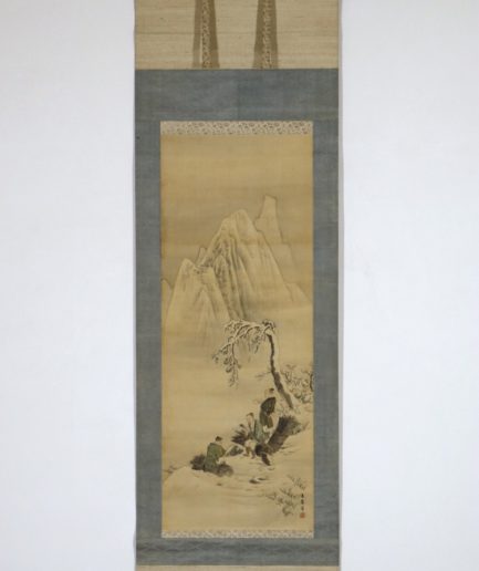 kakemono Yamamoto Shunkyo paysage Meiji Hédin Luc