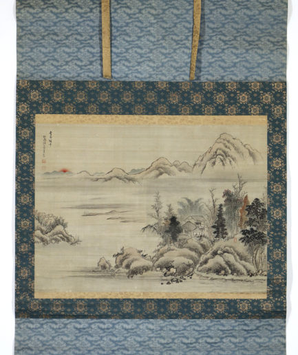 kakemono japonais tsuda oukei Edo