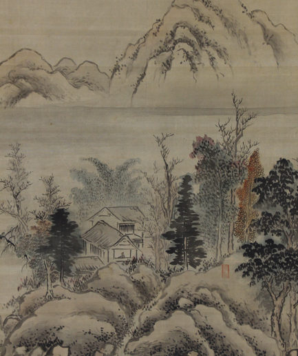 kakemono japonais tsuda oukei Edo