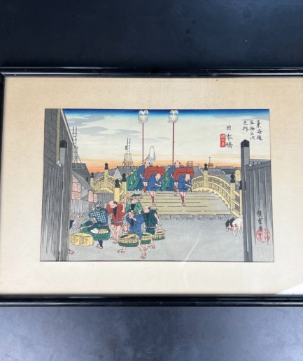 Estampe japonaise Utagawa Hiroshige Nihonbashi japon