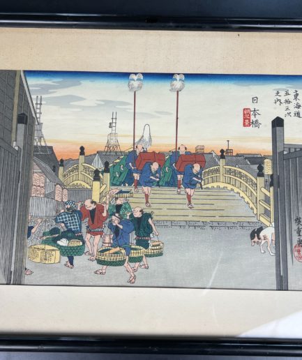 Estampe japonaise Utagawa Hiroshige Nihonbashi japon