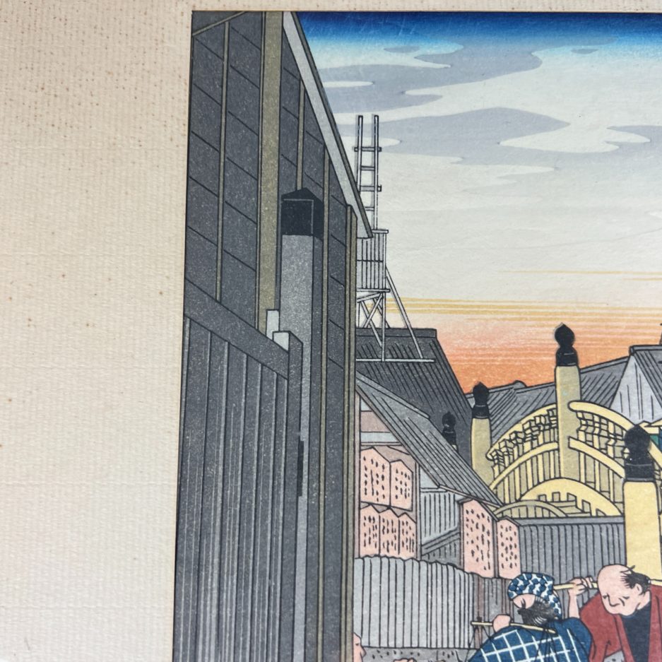 Estampe japonaise Utagawa Hiroshige Nihonbashi japon