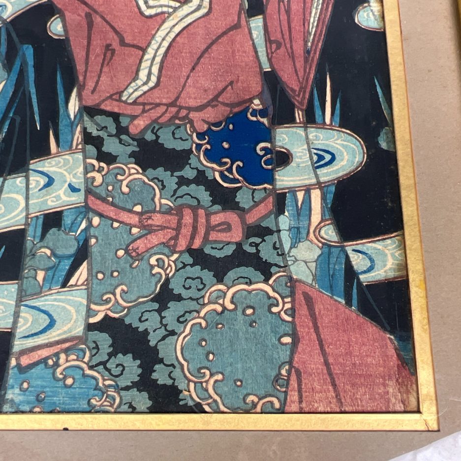 Estampe japonaise geisha éventail japon