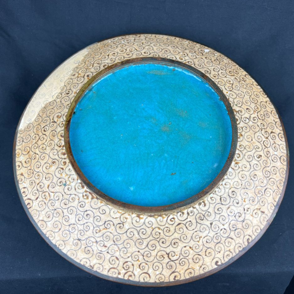 Plat cloisonné japon jeunes enfants