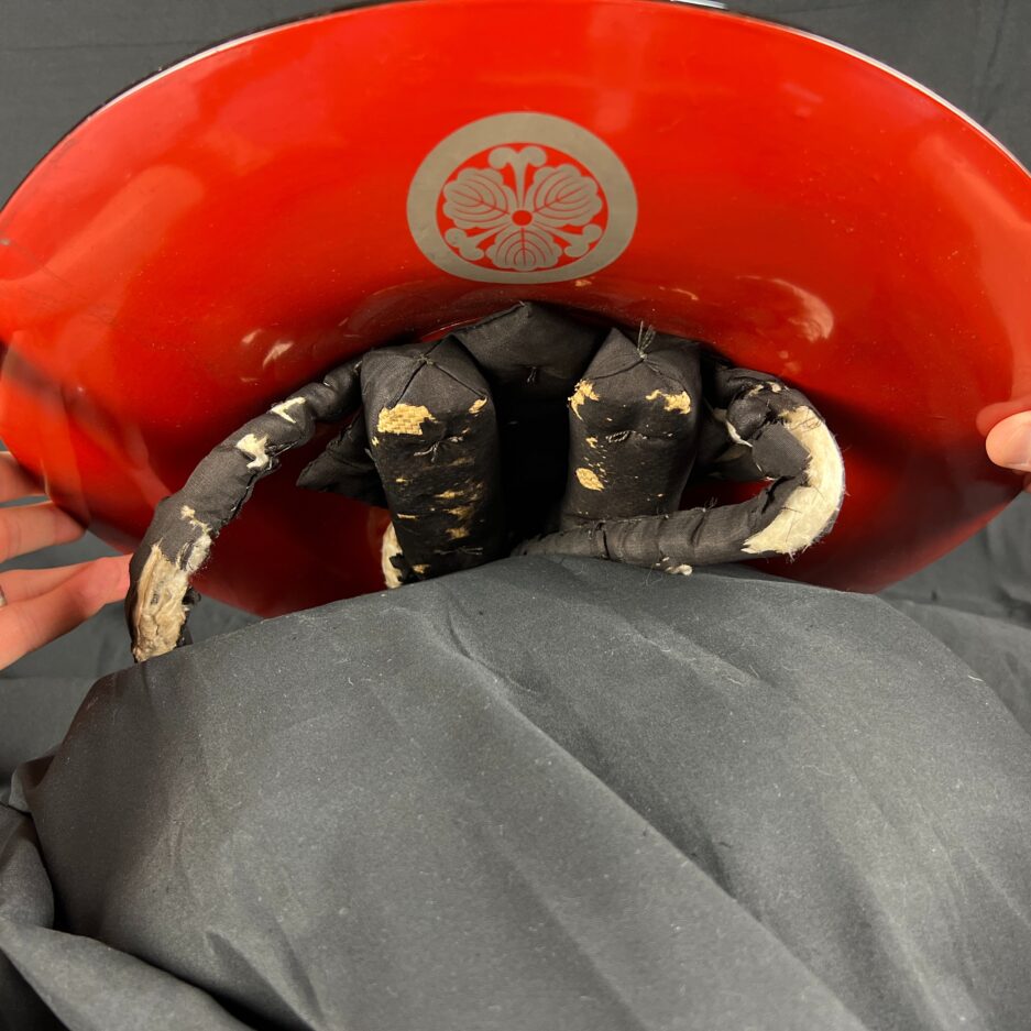 Jingasa casque samourai kashiwa rouge