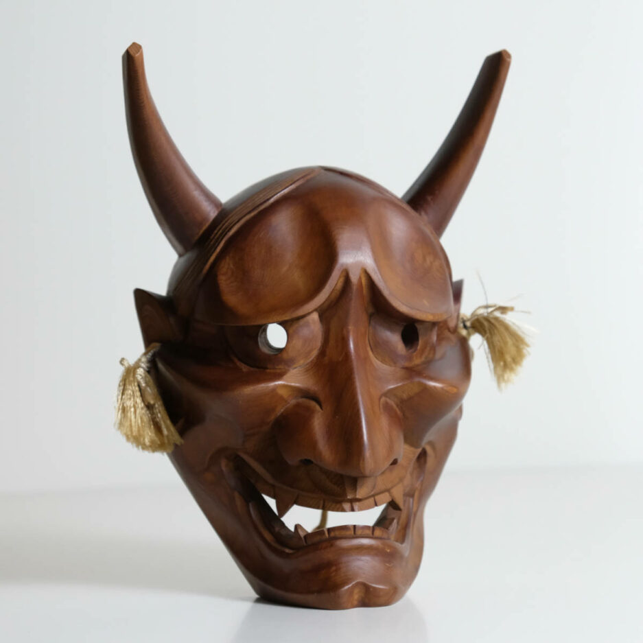 Masque Oni japon Hannya masquette