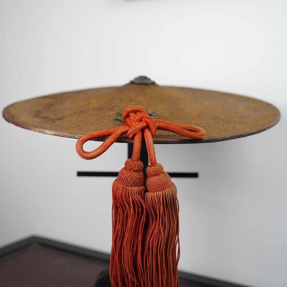 Jingasa casque samouraï Edo or Kogeiya Luc Hedin