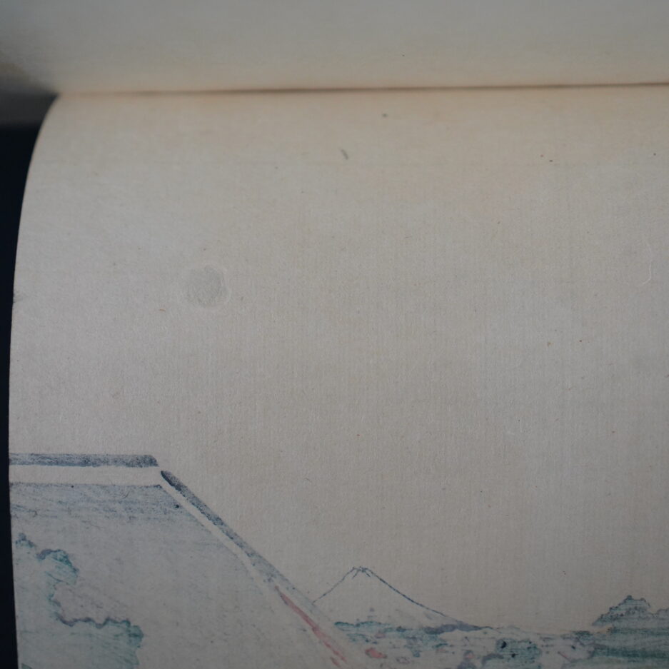 Estampe Hokusai 36 vues du Mont Fuji Vue de Surugadai à Edo.
