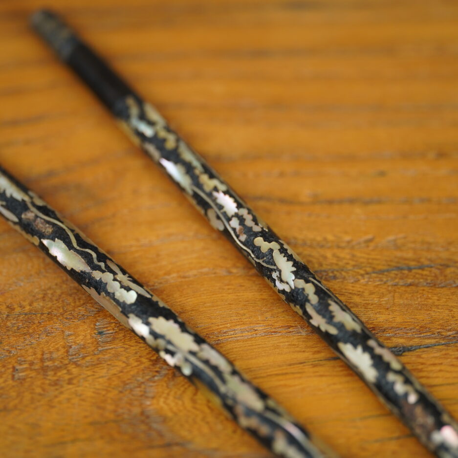 Paire de baguettes japonaise edo antique objet de collection Japon