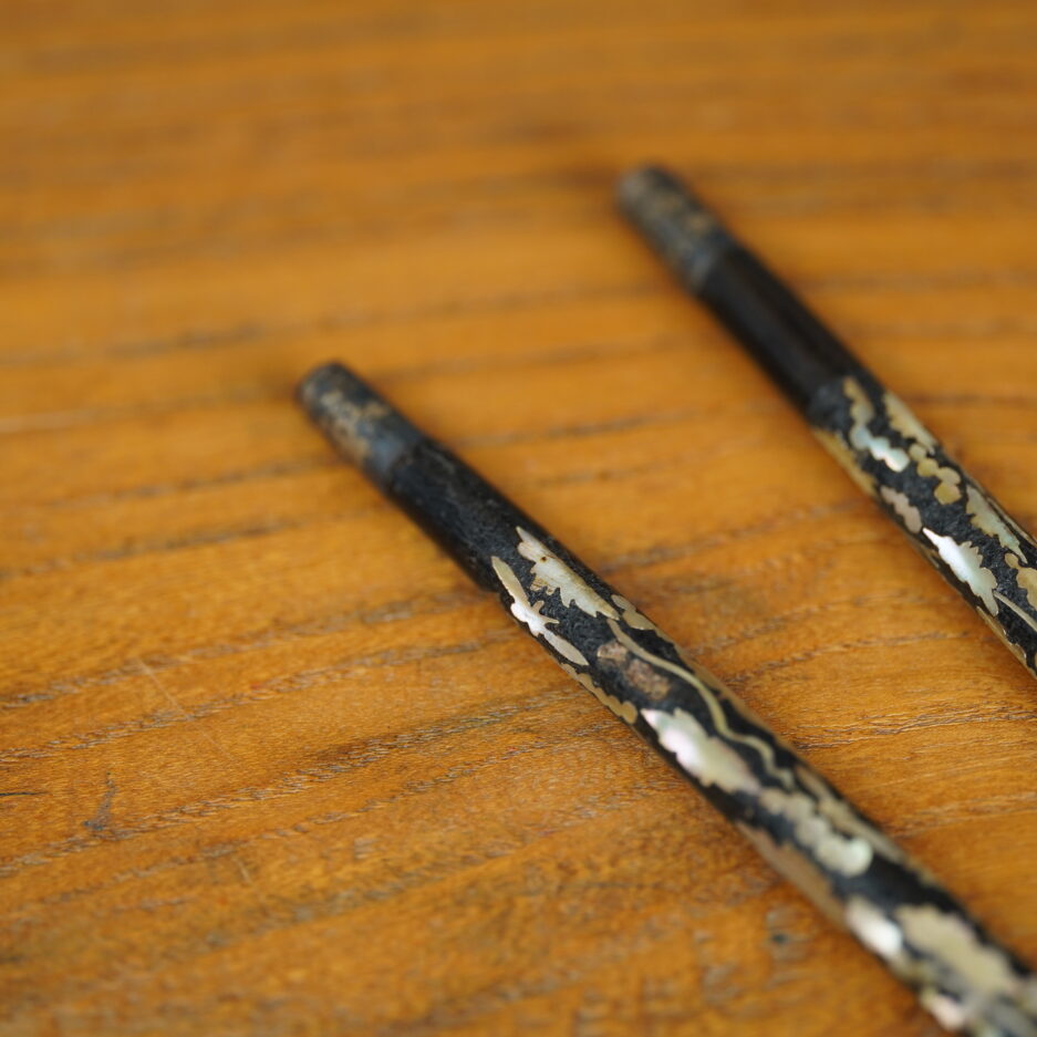 Paire de baguettes japonaise edo antique objet de collection Japon