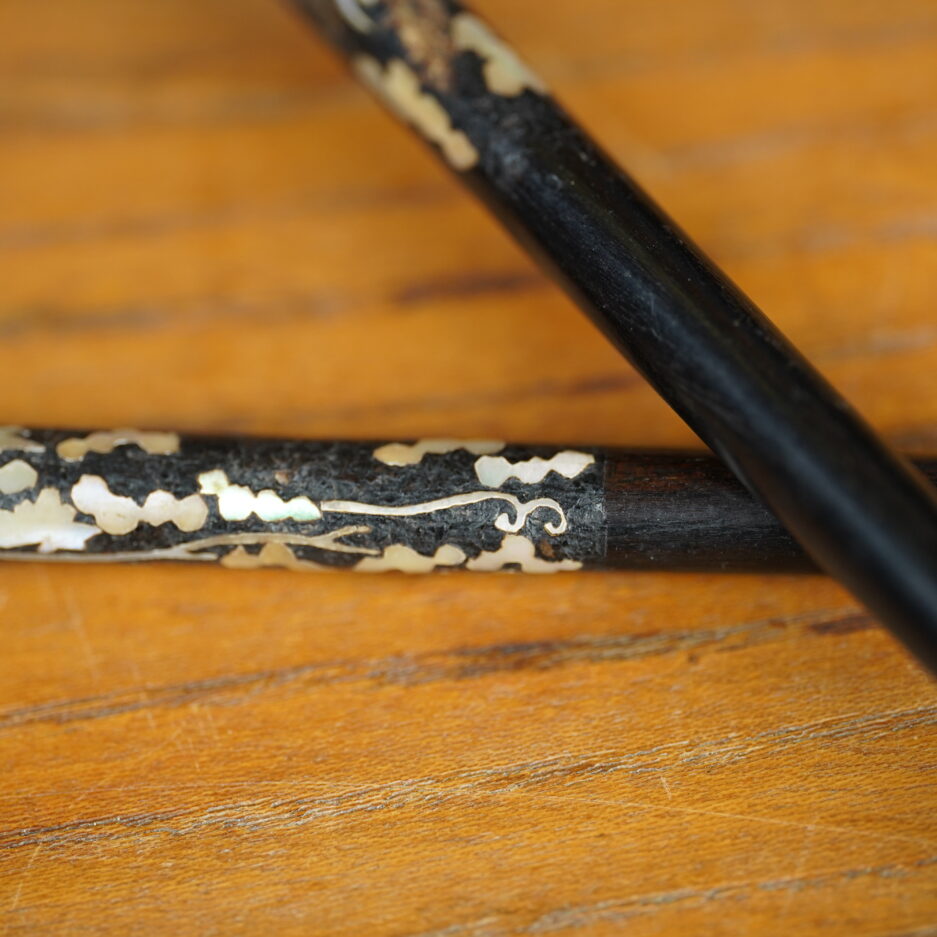 Paire de baguettes japonaise edo antique objet de collection Japon