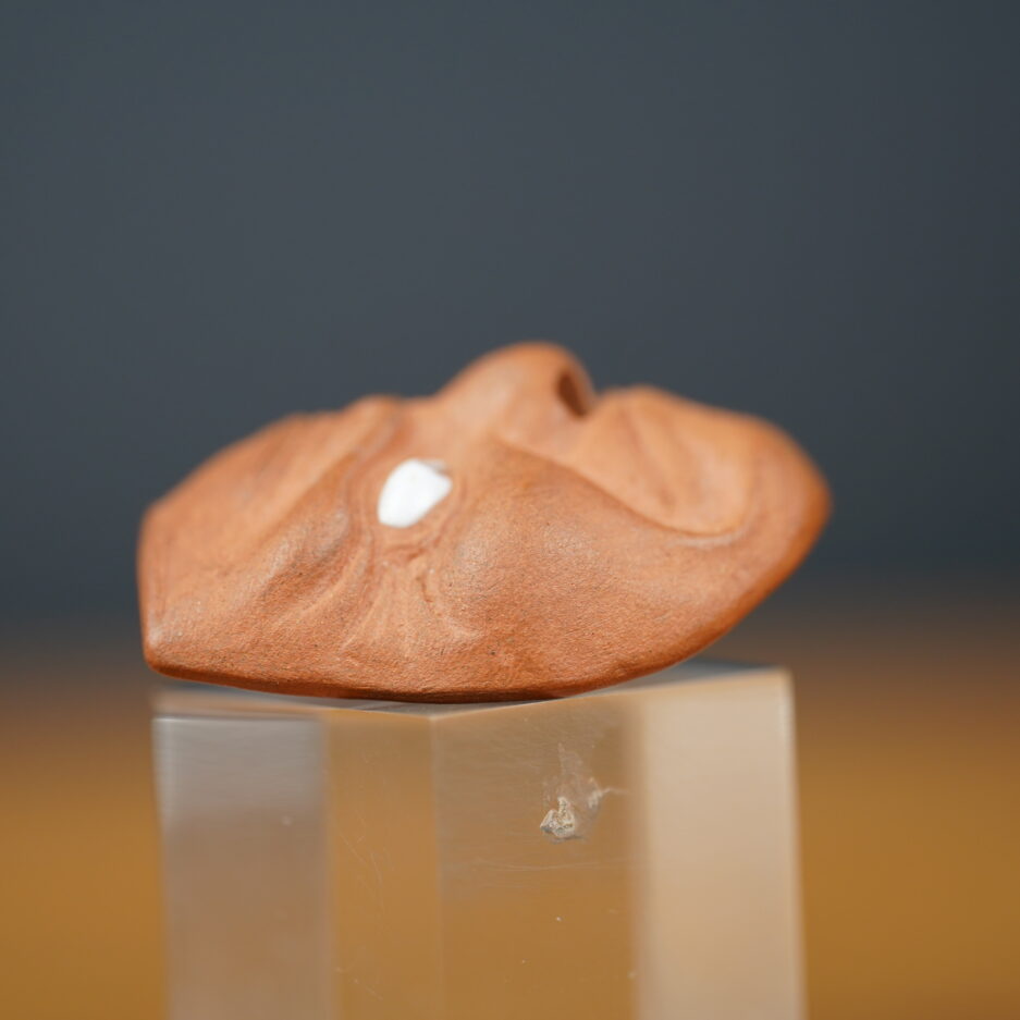 netsuke ceramique grimaçant masque japonais