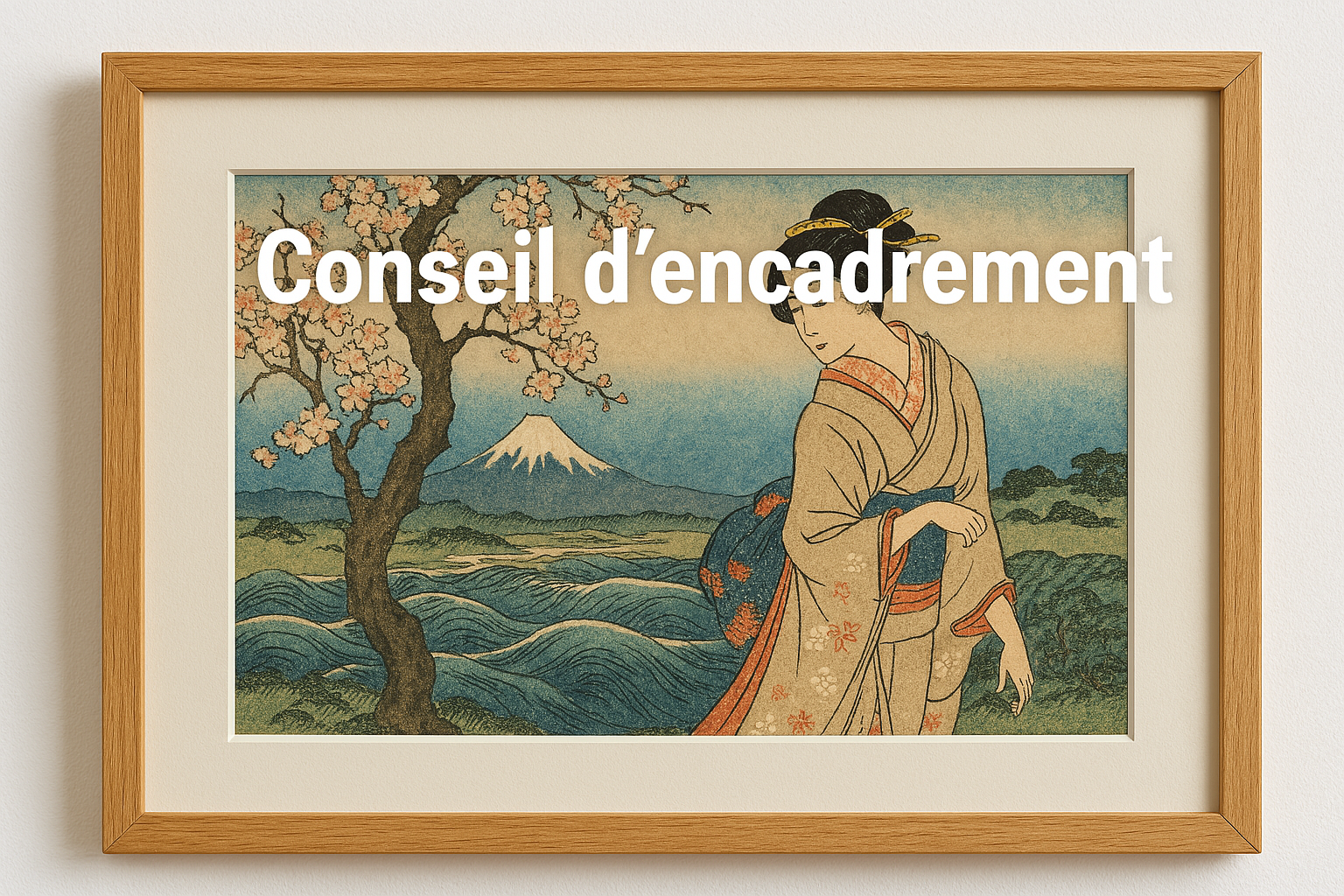 Cadre estampe japonaise