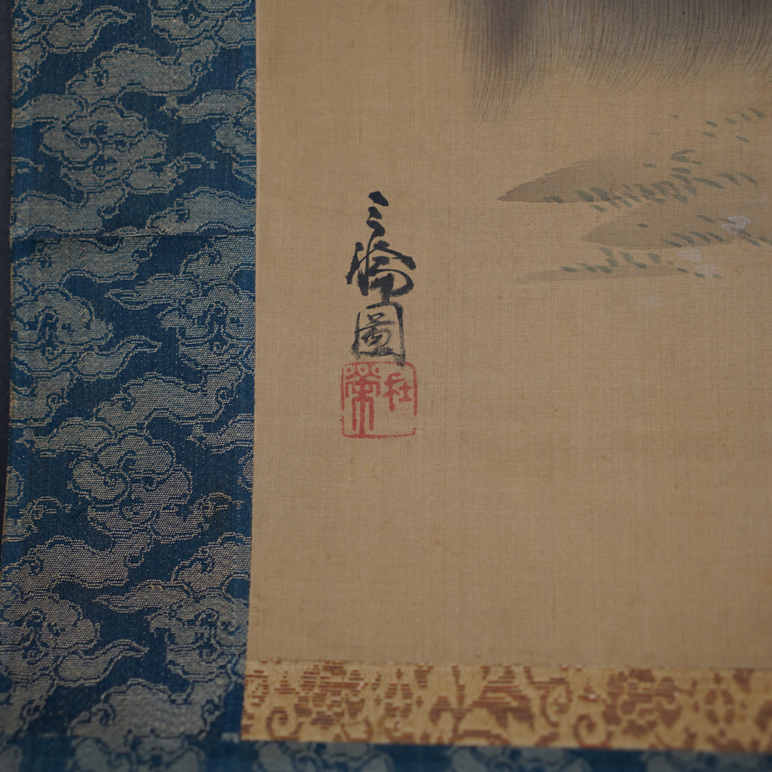 kakejiku-kakemono-singe-japonais-lune-baien-edo-luc-hedin-antiquaire-art-japonais-04587 Kakemono kakejiku singe Japon Baien I Luc Hédin antiquaire art japonais Kogeiya