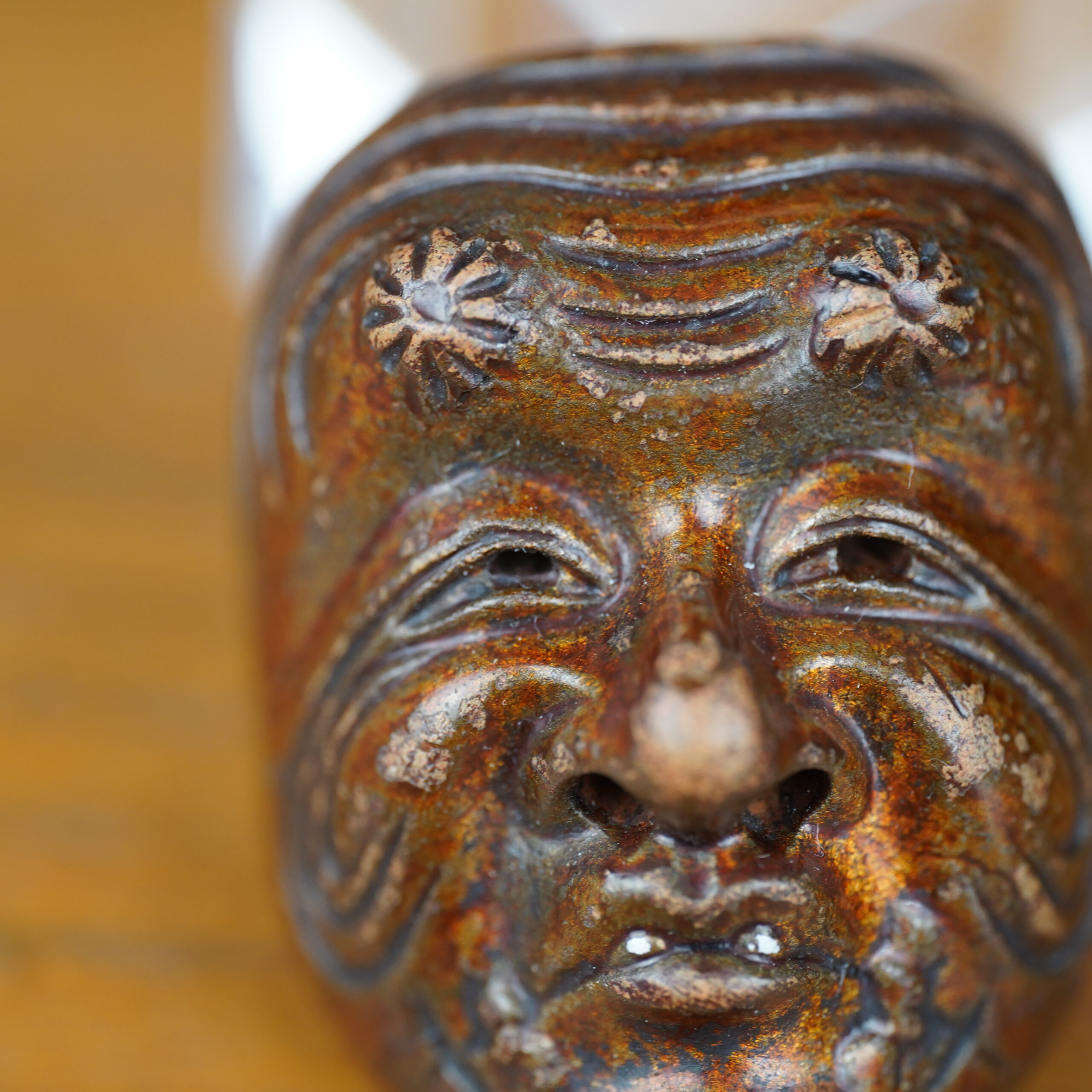 netsuke-masque-ceramique-bois-okina-hakujikisho-theatre-06612