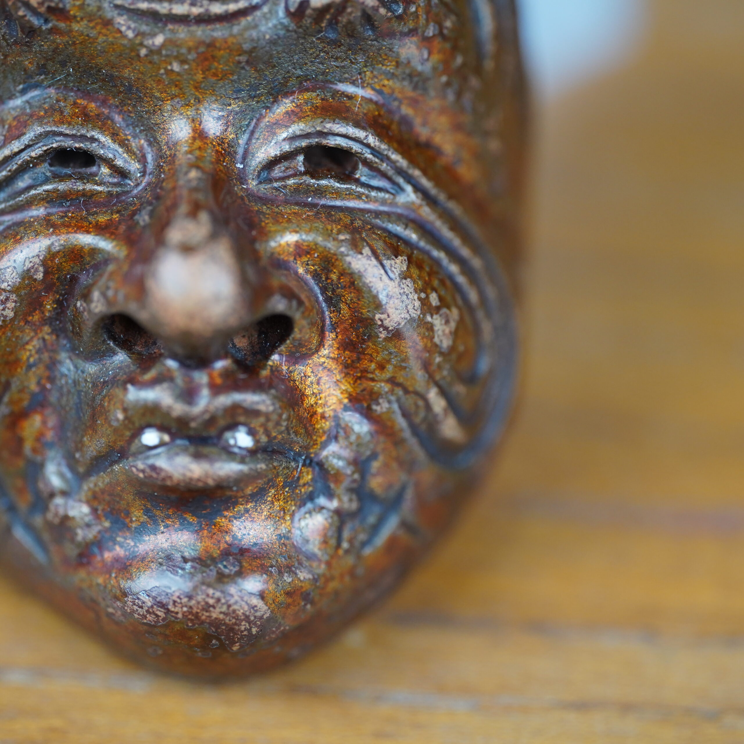 netsuke-masque-ceramique-bois-okina-hakujikisho-theatre-06613