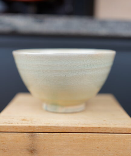 Bol à thé à glaçure blanche/rose - Shōwa XXe s.