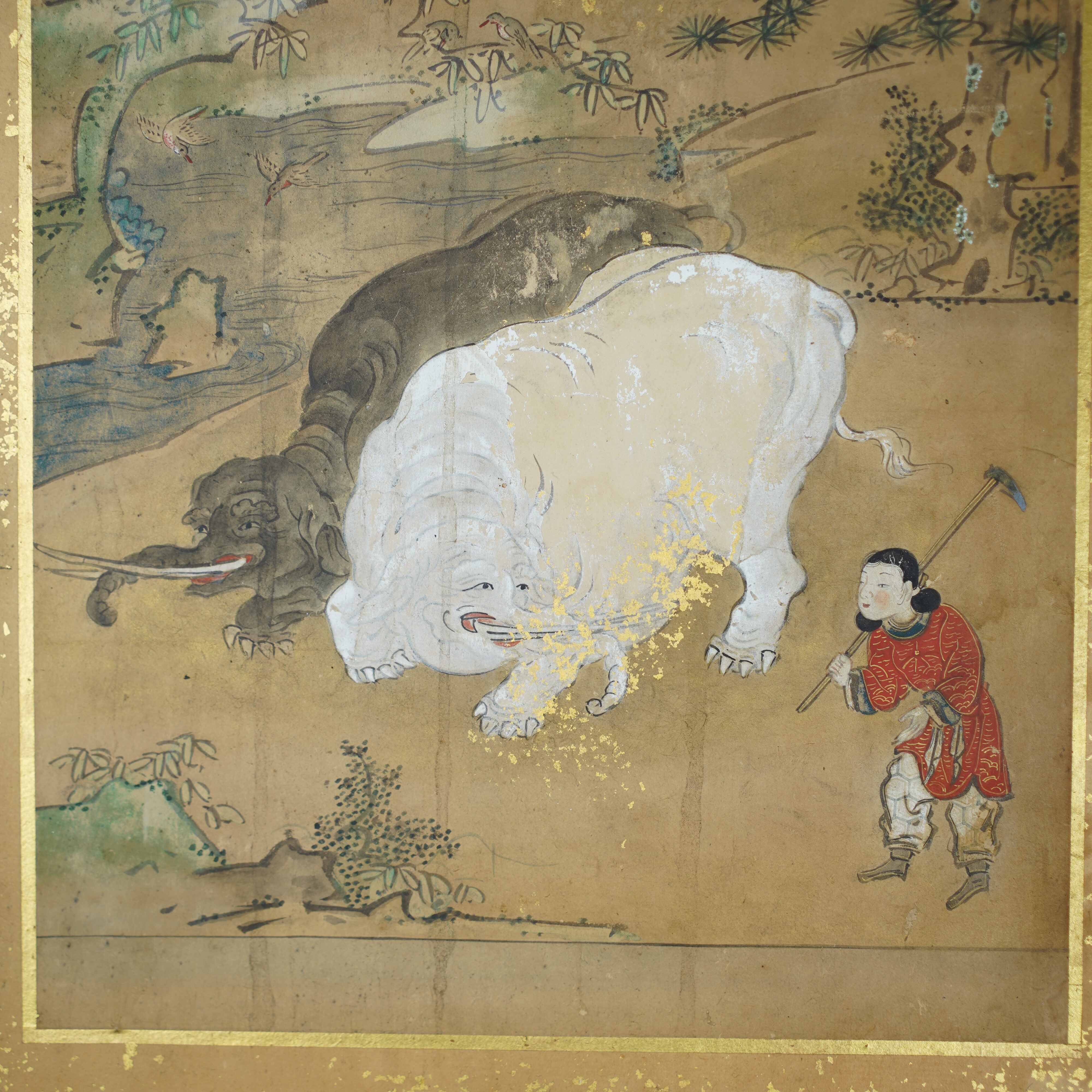 peinture-japonaise-yamato-e-taishun-elephant-blanc-japon-07031